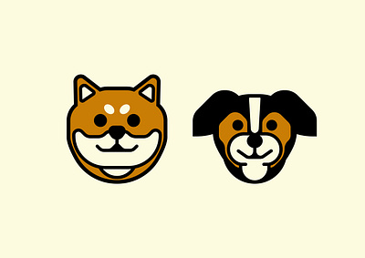 Doge animal brand design digital dog doge head icon illustration indonesia logo minimal pet vector