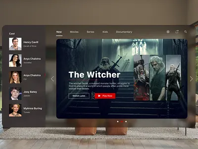 Apple Vision Pro 3d apple applevisionpro arvr cinematicexperience designinspiration designtrends dribbleshowcase immersiveentertainment netflixalternative uiuxdesign userexperience userfriendlyinterface userinterface videostreaming vision pro visualdesign webdesign