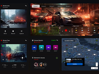 Drone-Enabled Safety and Response System accidentmanagement datavisualization designinnovation dronetechnology emergencyresponse humancentereddesign innovativetechsolutions interactivedashboard intuitiveui livedataanalysis realtimesurveillance responsiveui safetyanalytics safetytech uiuxdesign user centricdesign userexperience userinterface uxresearch visualdesign