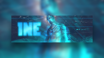 1NE_Header design digital fortnite gaming graphic design header twitter