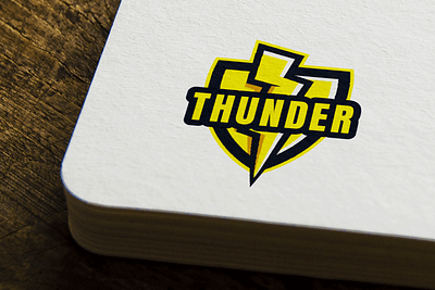 Thunder logo design. branding design flat flyers graphic design illustration logo minimal restaurant
