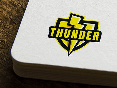 Thunder logo design. branding design flat flyers graphic design illustration logo minimal restaurant