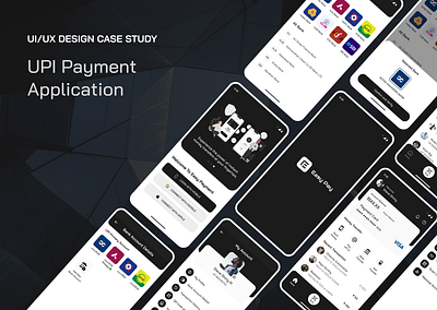 UPI Payment Mobile Application application banner branding case study hero section interaction design landing page logo mobile app ui uiux design upi payment web design website