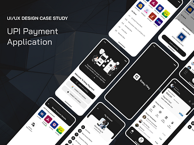 UPI Payment Mobile Application application banner branding case study hero section interaction design landing page logo mobile app ui uiux design upi payment web design website