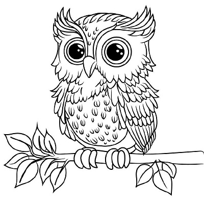 Owl Coloring Page adult coloring book coloring book coloring book for adult coloring book for kids coloring page design drawing graphic graphic design handdrawing illustration kdp content kids coloring book line art line drawing owl owl coloring pages unique coloring page vector art vector illustration