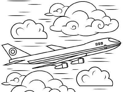 Air Plen Coloring Page adult coloring book air plan air plan coloring page coloring book coloring book for adult coloring book for kids coloring page design drawing graphic graphic design handdrawing illustration kdp content kids coloring book line art line drawing unique coloring page vector art vector illustration