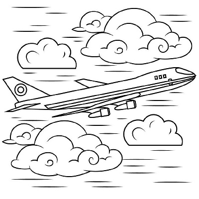 Air Plen Coloring Page adult coloring book air plan air plan coloring page coloring book coloring book for adult coloring book for kids coloring page design drawing graphic graphic design handdrawing illustration kdp content kids coloring book line art line drawing unique coloring page vector art vector illustration