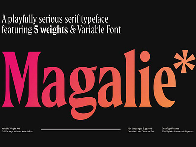 Magalie Typeface magalie typeface serif