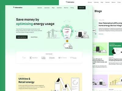 Something new 👀 fintech green illustration landing minimal page pastel subtle