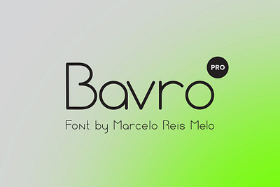Bavro Pro Font bauhaus
