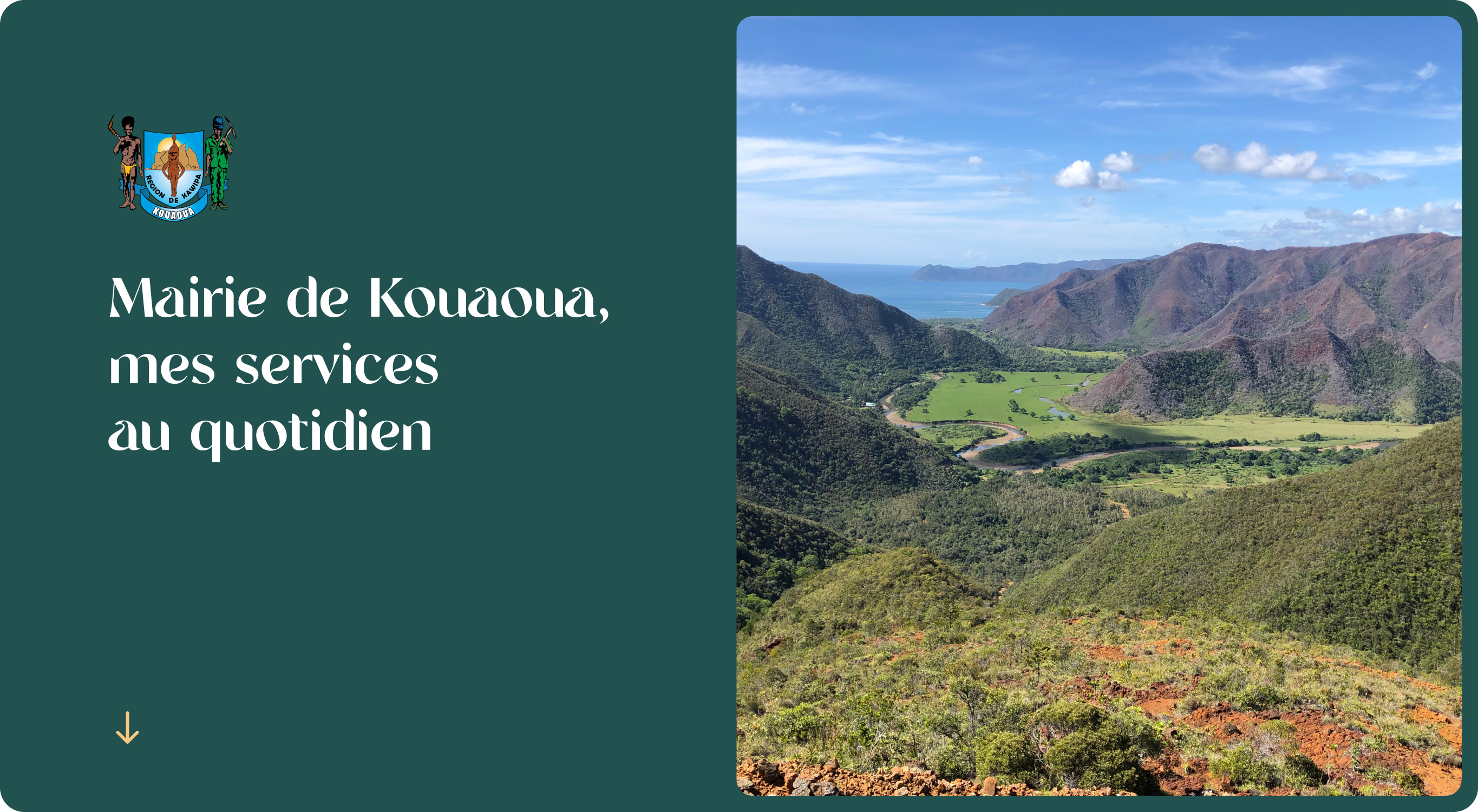 Mairie de Kouaoua branding city hall council culture nature ui ux