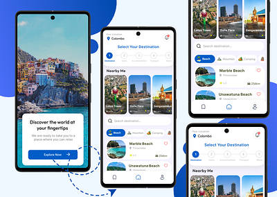 Travel Planning App figma mobile app travel travel planning app travelapp ui uiux