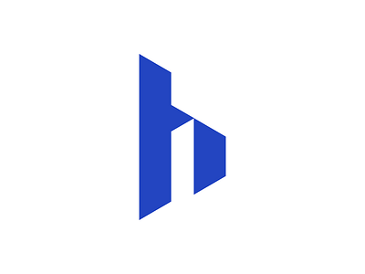 h + Building arrrownot branding building construction design geometric h logo minimalis monogram real estate
