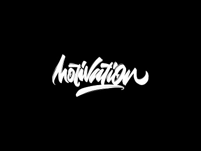 Lettering “Motivation” typeface