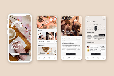 Salon Booking App UI ui