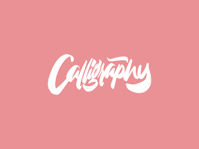 Lettering “Calligraphy” typeface