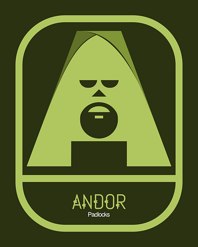 Andor Padlocks. Brand idea mock-up. abstract branding design graphic design idea illustration logo typography ux vector