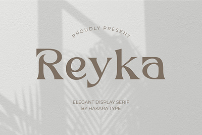 Reyka - Stylish Display Serif bold branding display display font display serif elegant elegant font experimental experimental font font graphic design logo luxury luxury font serif serif font serif typeface type typeface typography