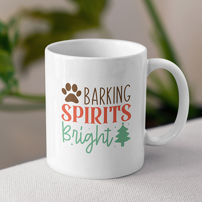 barking spirits bright SVG design christmas design holly jolly illustration svg design