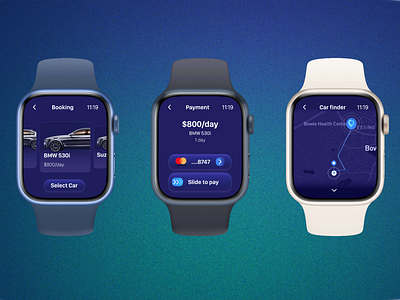 Apple Watch App UI Design Concept app watch app watch app iwatch smartwatch