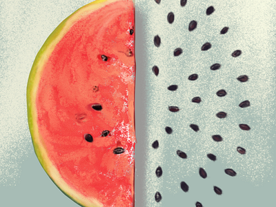 Water Melon Painting art digital art illustration painting watermelon