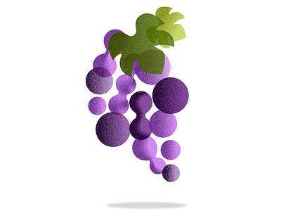 Grape illustration digital painting digitalart garin texture grain grape grape illustration graphic design illustration vector