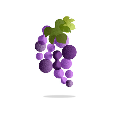 Grape illustration digital painting digitalart garin texture grain grape grape illustration graphic design illustration vector