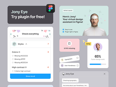 Jony Eye Figma Plugin design interface product service startup ui ux web website