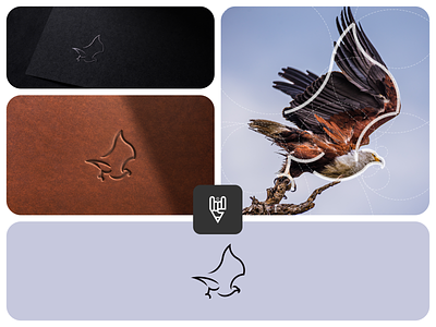 Eagle Logo Design app bird branding design eagle flat golden ratio graphic design grid logo icon illustration line art logo ui vector wings