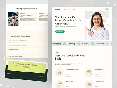 Doctor's Personal Health care landing page 3d agency animation branding creative design graphic design illustration landing design landing page logo modern motion graphics ui ux