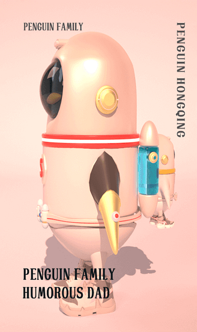 Graphic 3d Design — Penguin Family 3d design graphic design graphics illustration ip ui