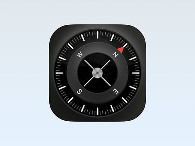 Compass IOS App Icon app branding design graphic design illustration logo typography ui ux vector