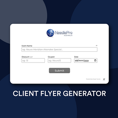 NeedlePro Flyer Generator branding business design ui ux web design