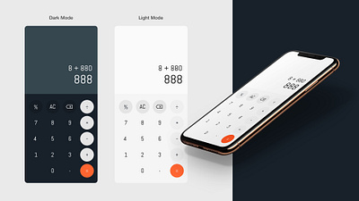 UI for a phone calculator app daily ui dailyui product design ui design ux design