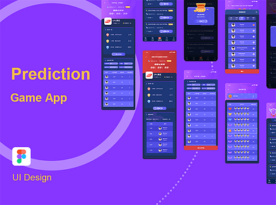 Mobile Design - UI UX Prediction Game App app app design design graphic design graphics illustration ui ui design