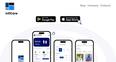 Inficare Hospital app branding design finance health inficare mobile movkup ui uiux