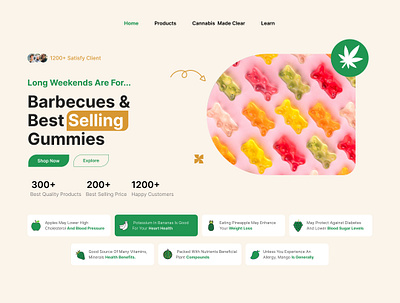 Cannabis Ecomm Store branding cannabis design ecommerce figma food graphic design illustration logo ui uidesign ux vector web ui webdesign weed