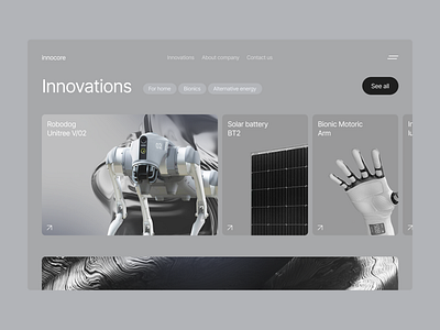 Innovation platform 3d animation art branding design graphic design gray illustration innovations logo motion graphics site tools ui vector web web design