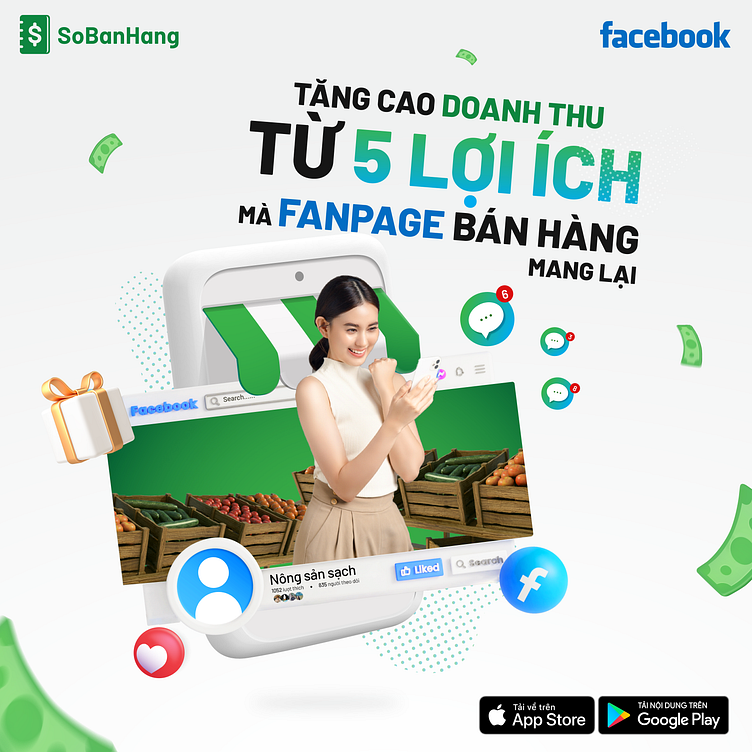 Sun Design: 5 benefit of fanpage connect with So Ban Hang poster by Huy ...