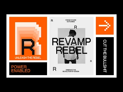 REBEL - brand visual branding design flat graphic design minimal