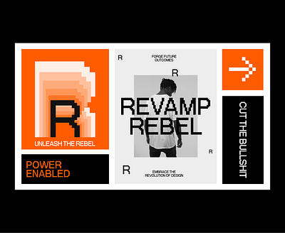 REBEL - brand visual branding design flat graphic design minimal