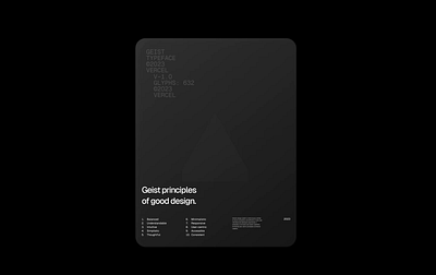 Geist Typeface 3D card 3d spline webdesign
