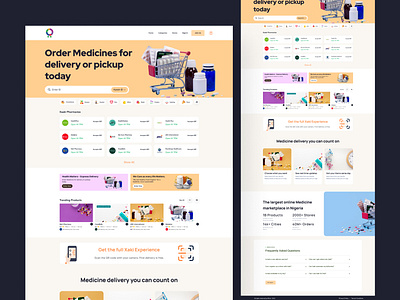 Medicine Website app design clean doctor landing page medicine medicine website modern ui ux website design