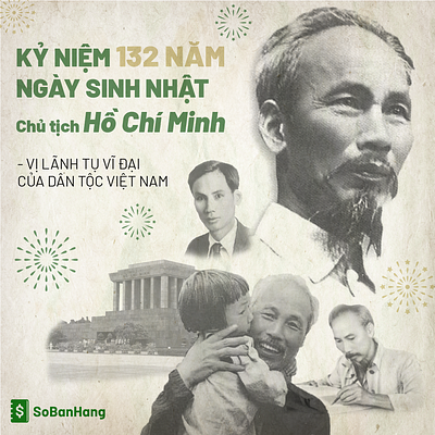 Sun Design: Anniversary date of brith of Ho Chi Minh ads banner branding design graphic design illustration logo poster thietke ui