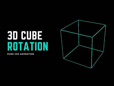 Rotating Cube CSS 3D Animation animation css css 3d animation css animation css tricks divinectorweb frontend html