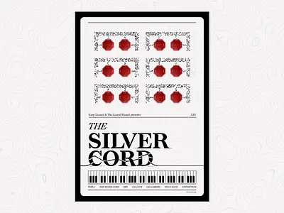 The Silver Cord branding design distorted fan art fun graphic design king gizzard minimalist poster