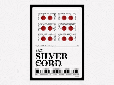 The Silver Cord branding design distorted fan art fun graphic design king gizzard minimalist poster