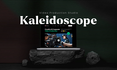 Kaleidoscope - Agency & Portfolio Website agency branding commercial creative daily dailyui dark theme figma framer nocode portfolio production ui video