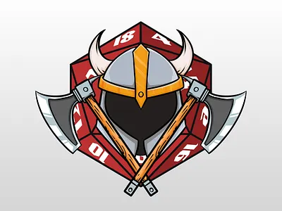 Dvidar Logo art color design discord dnd illustration logo viking