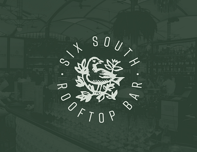 Six South Rooftop Bar brand brand identity brand identity design branding design graphic design logo restaurant vector